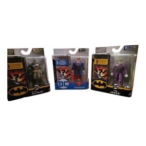 DC Heroes‎ Unite 1st Edition Batman Tactical, Superman, Joker Action Figures